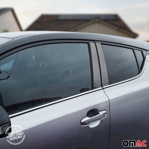 MINI COOPER COUNTRYMAN Pillar Trims - Omac - S.Steel - Gloss Dark - '10-'16